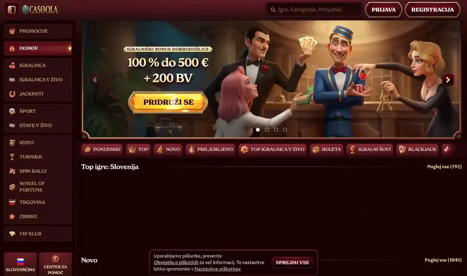 Casoola Casino screenshot 2