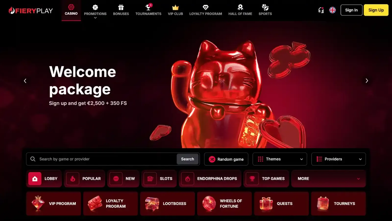 FieryPlay Casino screenshot 2