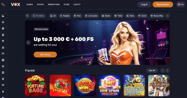 Vox Casino screenshot 1